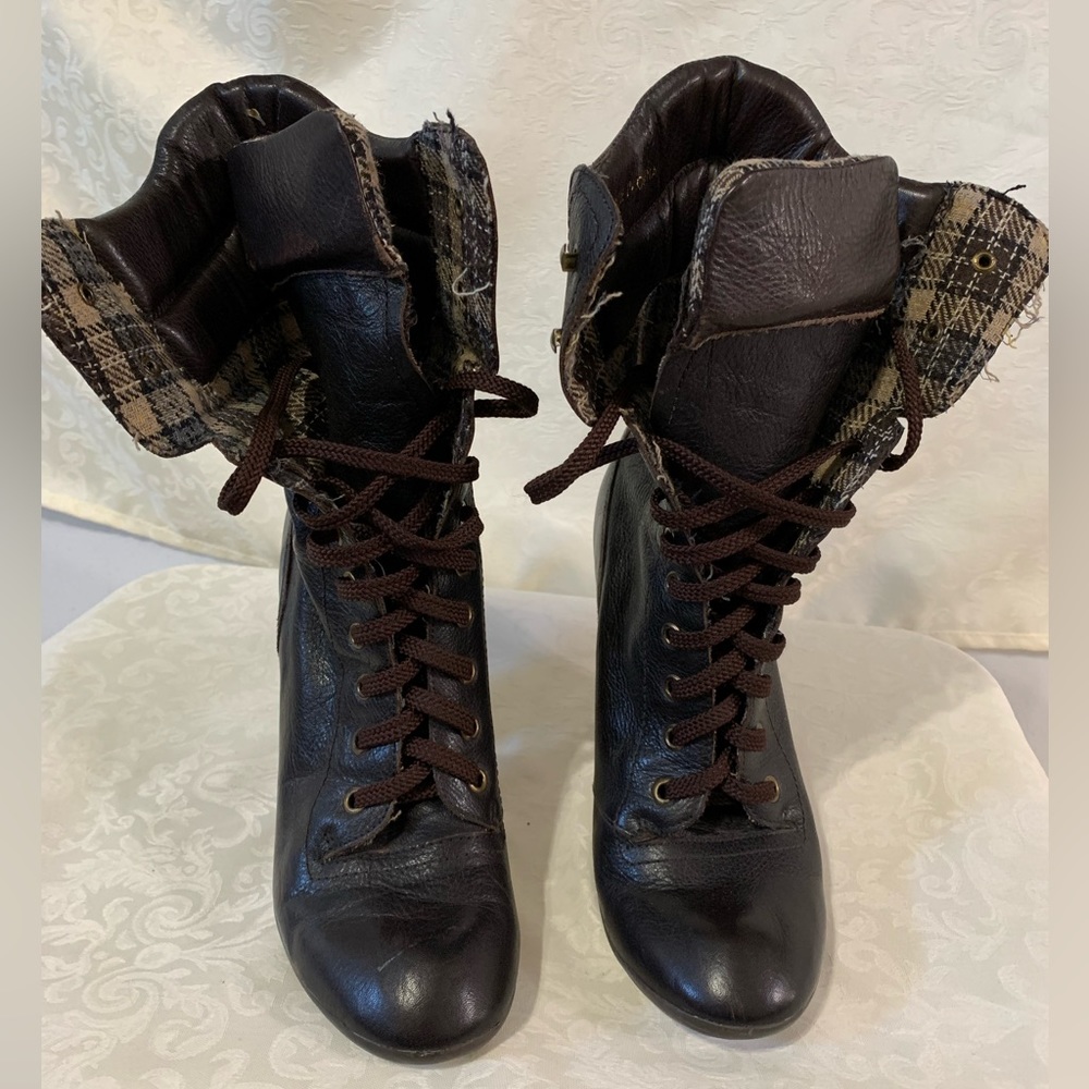 OroNero heeled boots, size 8, leather